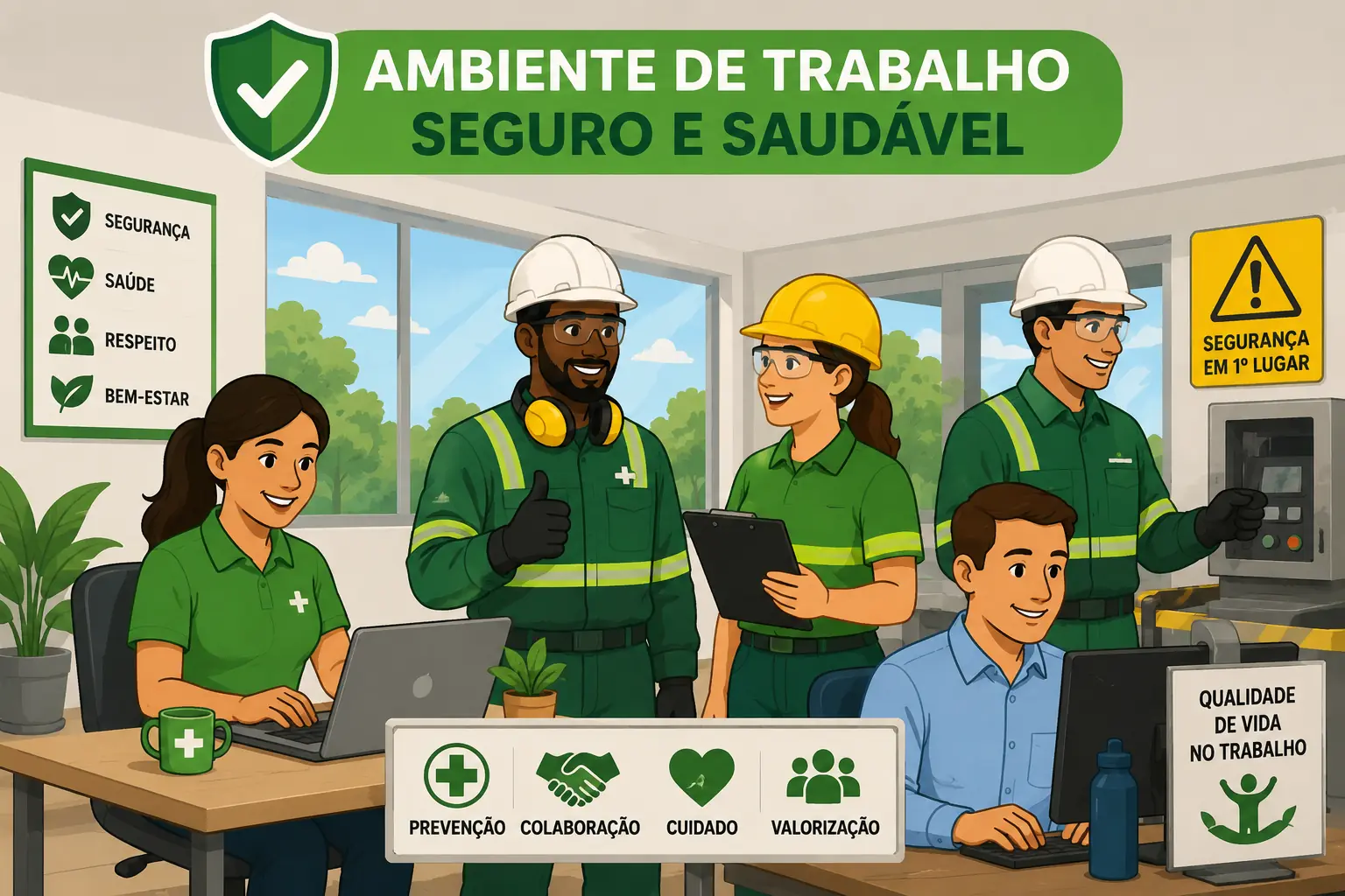 Ambiente de trabalho seguro e saudável