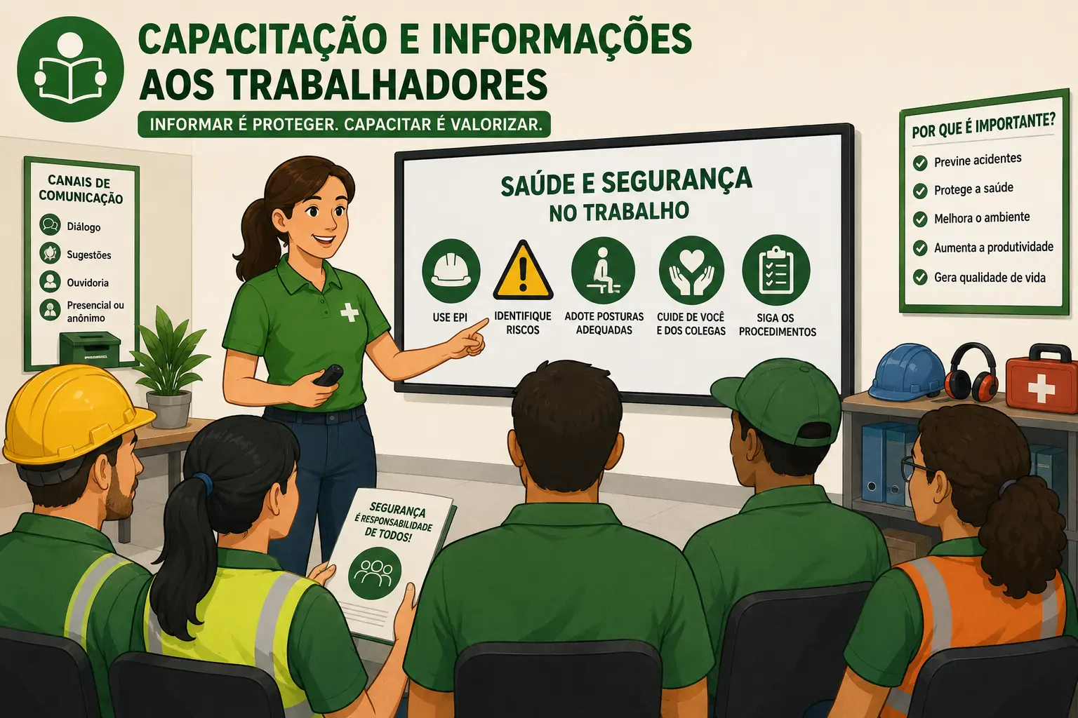 Capacitação e informação aos trabalhadores